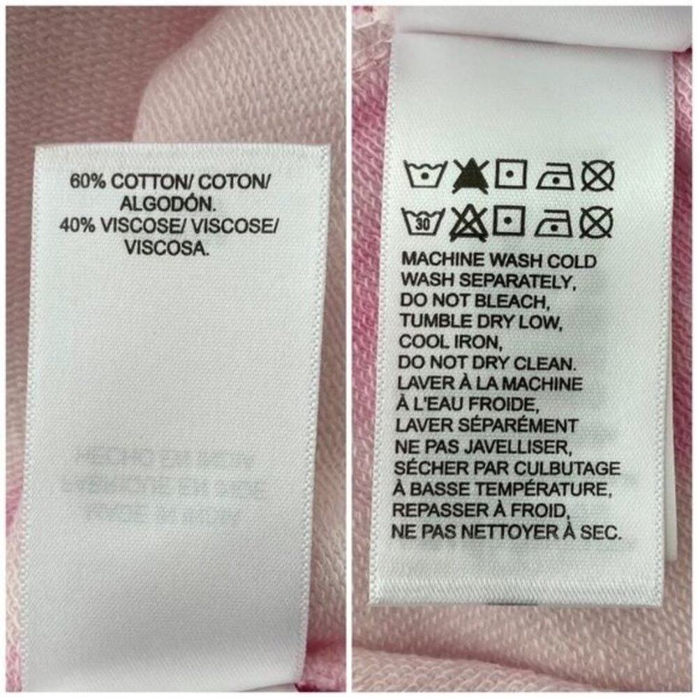 Lucky Brand Tie Dye Sweatshirt Medium Pink Pullover Crew Neck Casual Cozy NEW - Picture 7 of 11